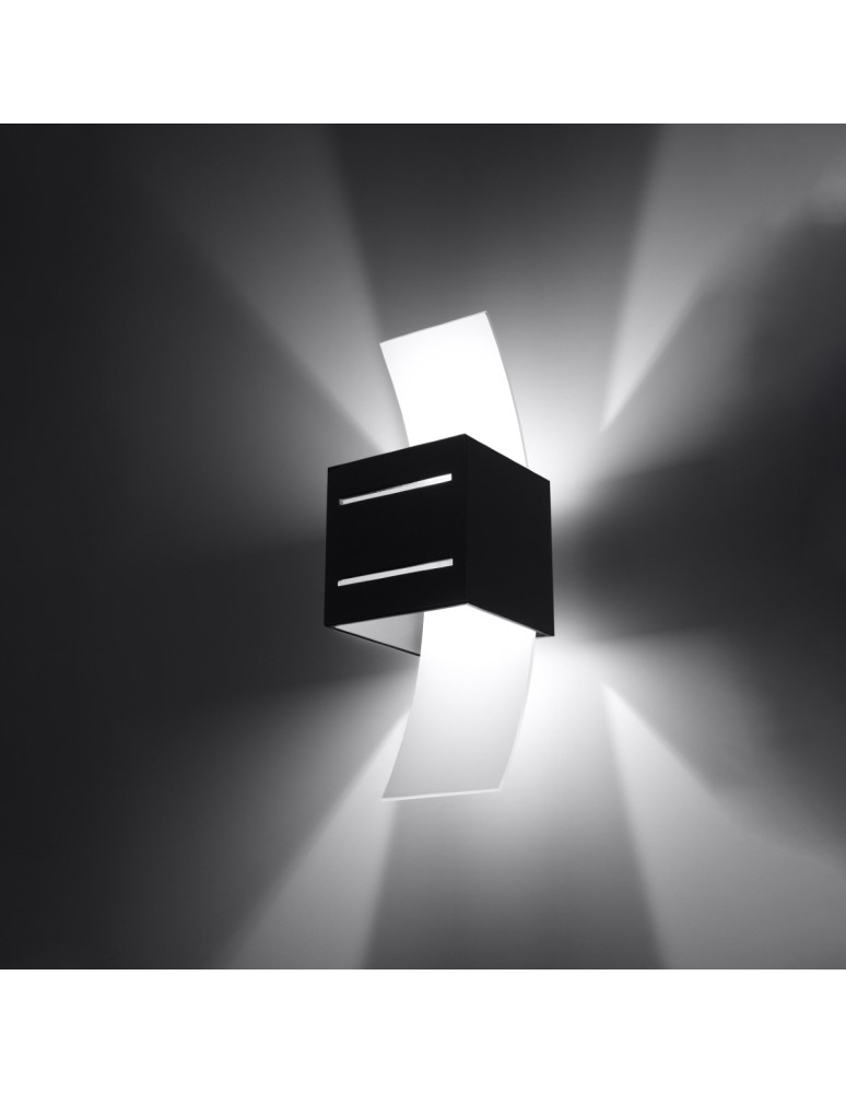 Wall lamps - Sollux Wall lamp LORETO black SL.0201 - product kolory-swiatla.pl 4