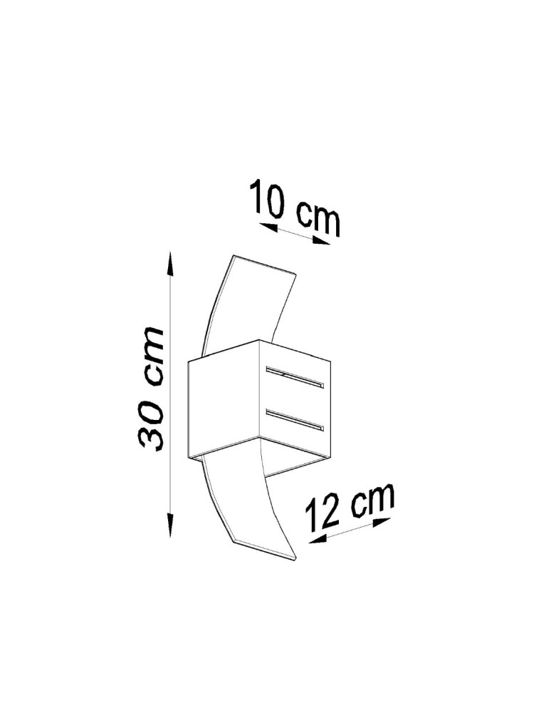 Wall lamps - Sollux Wall lamp LORETO black SL.0201 - product kolory-swiatla.pl 6