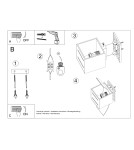 Wall lamps - Sollux Wall lamp LORETO black SL.0201 - product 7