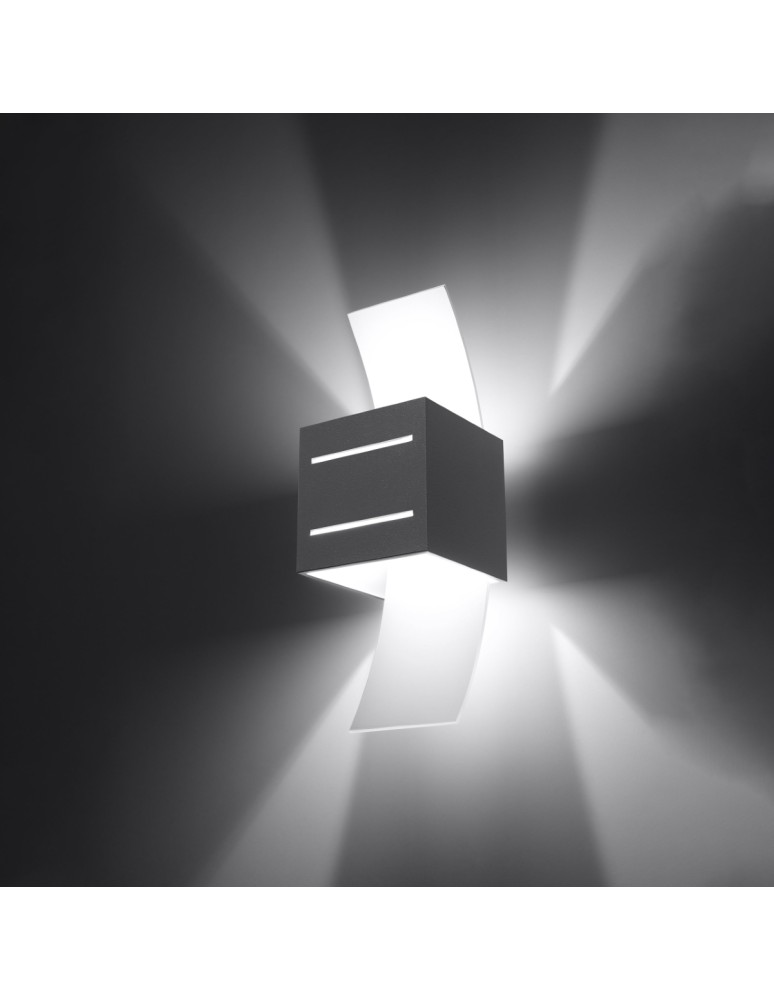 Wall lamps - Sollux Wall lamp LORETO gray SL.0202 - product kolory-swiatla.pl 3