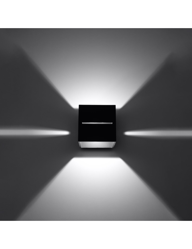 Wall lamps - Sollux Wall lamp LOBO black SL.0204 - product kolory-swiatla.pl 4