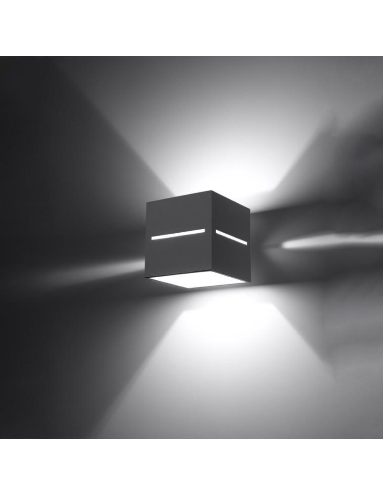 Wall lamps - Sollux Wall lamp LOBO gray SL.0205 - product kolory-swiatla.pl 3