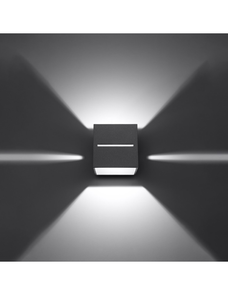 Wall lamps - Sollux Wall lamp LOBO gray SL.0205 - product kolory-swiatla.pl 4