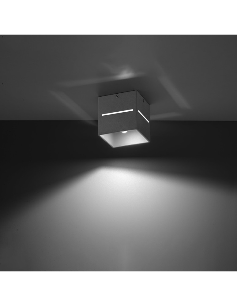 Ceiling lamps - Sollux Plafond LOBO gray SL.0208 - product kolory-swiatla.pl 3