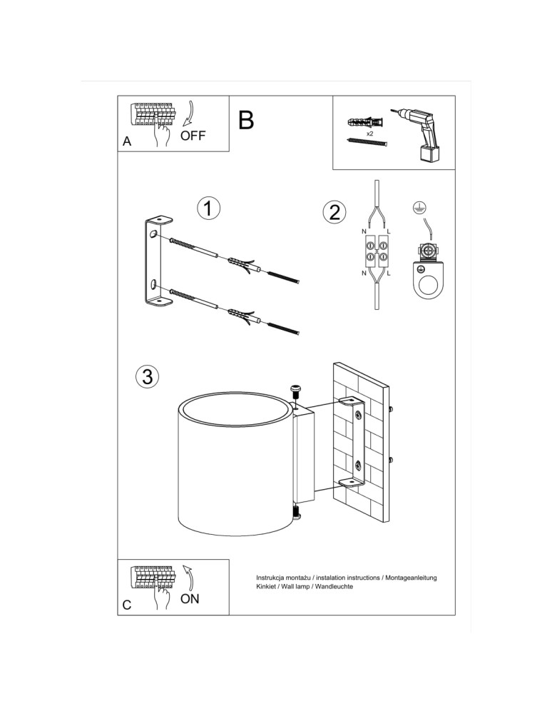 Wall lamps - Sollux Wall lamp VICI SL.0211 - product kolory-swiatla.pl 5