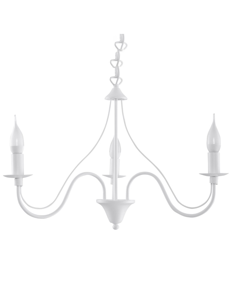 Chandeliers - Sollux Chandelier MINERWA 3 white SL.0213 - product kolory-swiatla.pl 1