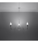 Chandeliers - Sollux Chandelier MINERWA 3 white SL.0213 - product 3