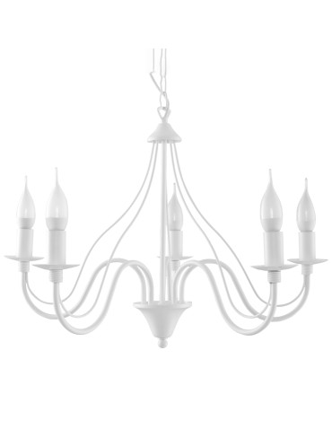 Sollux Chandelier MINERWA 5 white SL.0214