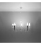 Chandeliers - Sollux Chandelier MINERWA 5 white SL.0214 - product 3