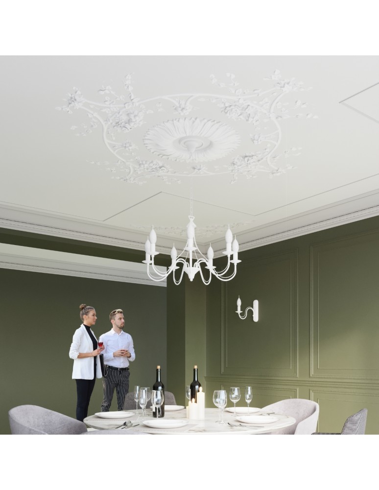 Chandeliers - Sollux Chandelier MINERWA 5 white SL.0214 - product kolory-swiatla.pl 7