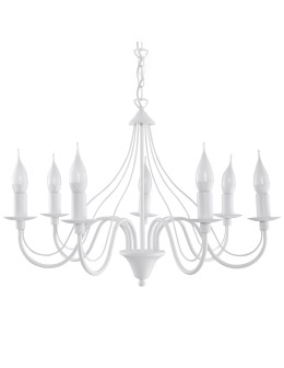 Sollux Żyrandol MINERWA 7 biały SL.0215