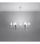 Chandeliers - Sollux Chandelier MINERWA 7 white SL.0215 - product 3