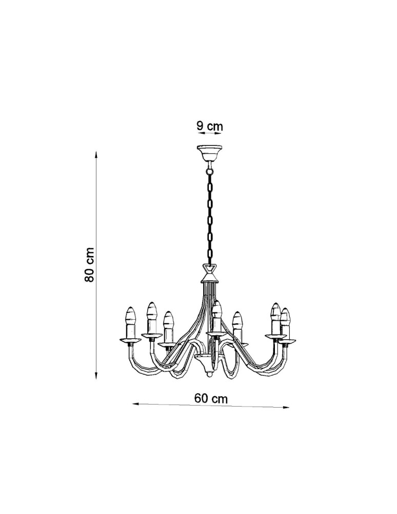Chandeliers - Sollux Chandelier MINERWA 7 white SL.0215 - product kolory-swiatla.pl 4