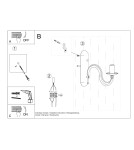 Wall lamps - Sollux Wall lamp MINERWA white SL.0216 - product 5