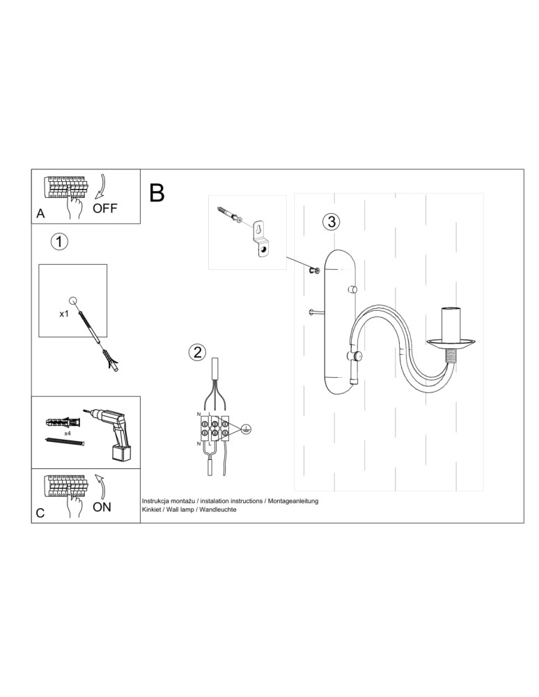 Sollux Kinkiet MINERWA biały SL.0216