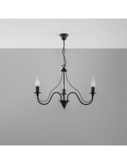 Sollux Żyrandol MINERWA 3 czarny SL.0217 - produkt 2