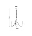 Chandeliers - Sollux Chandelier MINERWA 3 black SL.0217 - product 4