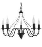 Chandeliers - Sollux Chandelier MINERWA 5 black SL.0218 - product 1