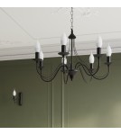 Chandeliers - Sollux Chandelier MINERWA 5 black SL.0218 - product 8
