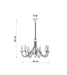 Chandeliers - Sollux Chandelier MINERWA 7 black SL.0219 - product 4