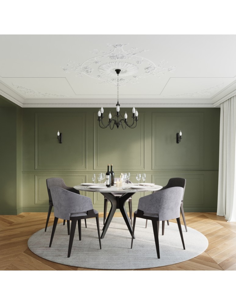 Chandeliers - Sollux Chandelier MINERWA 7 black SL.0219 - product kolory-swiatla.pl 6