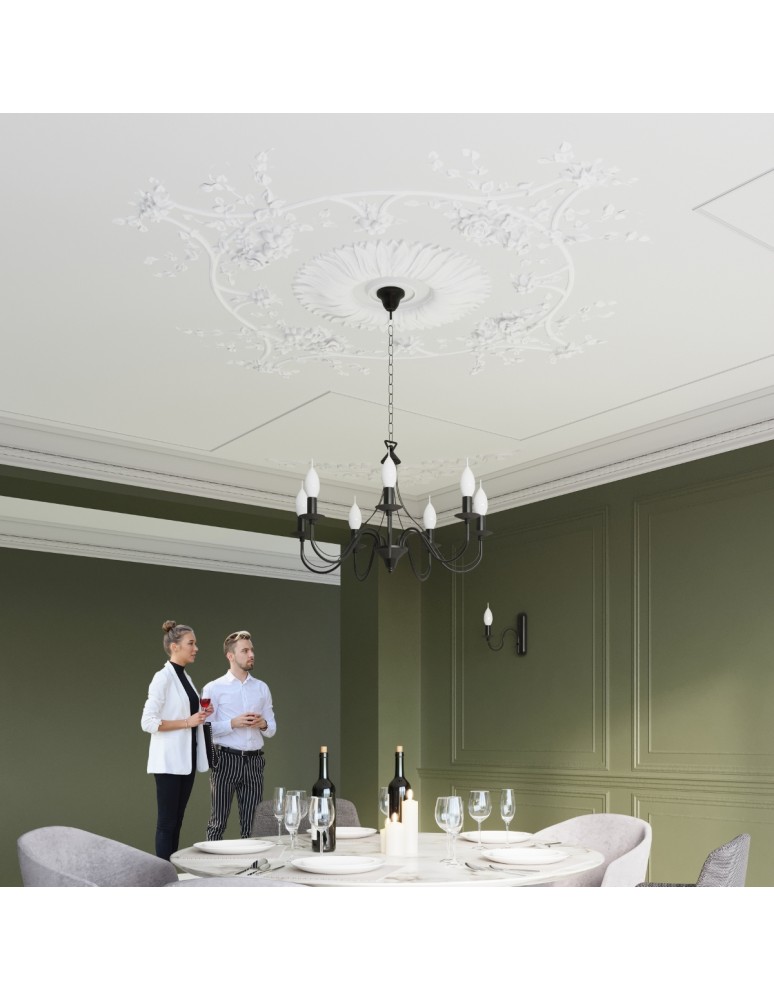 Chandeliers - Sollux Chandelier MINERWA 7 black SL.0219 - product kolory-swiatla.pl 7