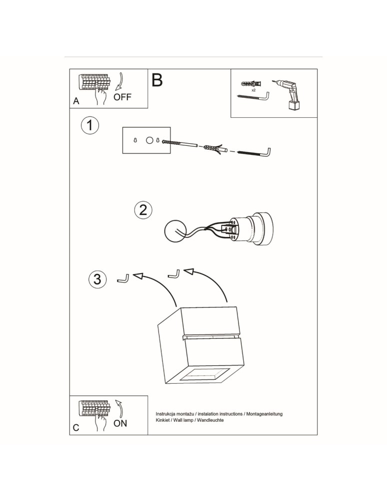 Wall lamps - Sollux LEO LINE ceramic wall lamp SL.0230 - product kolory-swiatla.pl 6