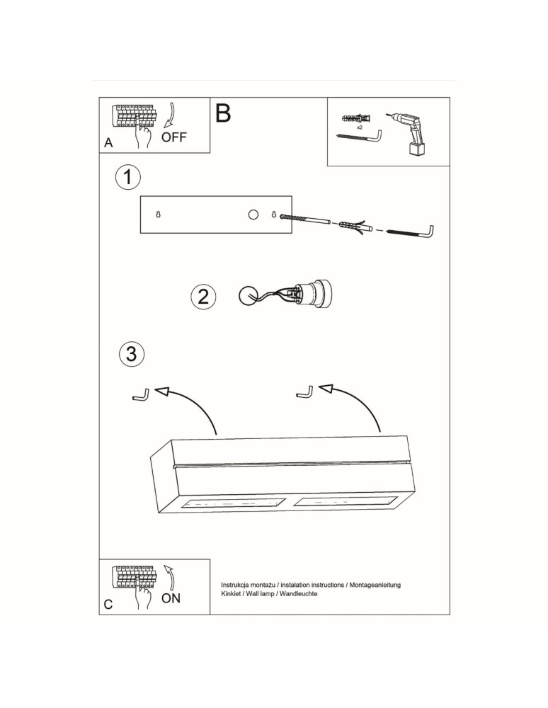 Wall lamps - Sollux VEGA LINE ceramic wall lamp SL.0231 - product kolory-swiatla.pl 6