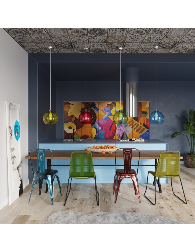 Pendant lamps - Sollux BALL champagne pendant lamp SL.0249 - product kolory-swiatla.pl 6