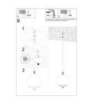 Pendant lamps - Sollux BALL yellow pendant lamp SL.0252 - product 5