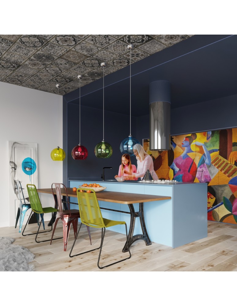 Pendant lamps - Sollux BALL yellow pendant lamp SL.0252 - product kolory-swiatla.pl 7