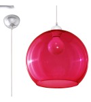 Pendant lamps - Sollux BALL red pendant lamp SL.0253 - product 1