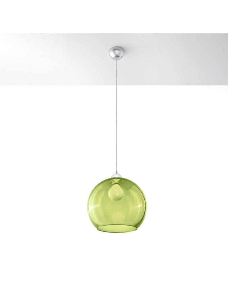 Pendant lamps - Sollux BALL green pendant lamp SL.0254 - product kolory-swiatla.pl 2