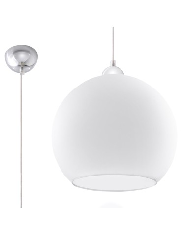 Sollux Lampa wisząca BALL biała SL.0256
