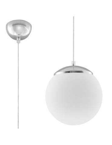 Sollux UGO 20 chrome pendant lamp SL.0263