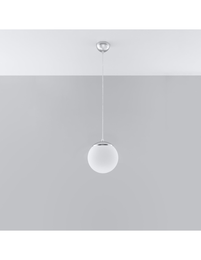 Pendant lamps - Sollux UGO 20 chrome pendant lamp SL.0263 - product kolory-swiatla.pl 2