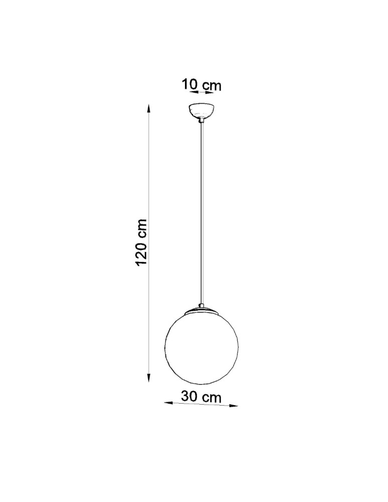 Pendant lamps - Sollux UGO 30 chrome pendant lamp SL.0264 - product kolory-swiatla.pl 4