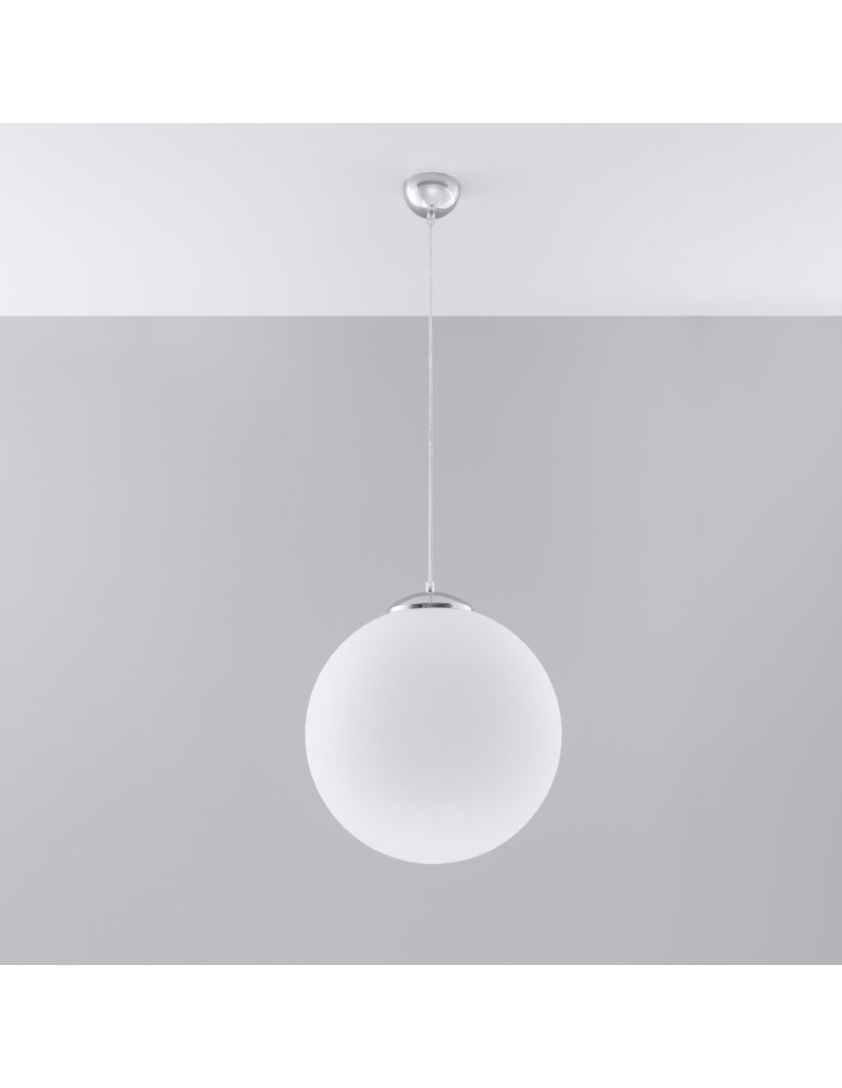Pendant lamps - Sollux UGO 40 chrome pendant lamp SL.0265 - product kolory-swiatla.pl 2