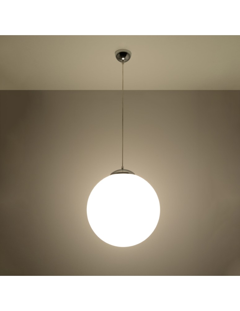 Pendant lamps - Sollux UGO 40 chrome pendant lamp SL.0265 - product kolory-swiatla.pl 3