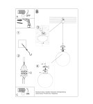 Pendant lamps - Sollux UGO 40 chrome pendant lamp SL.0265 - product 5