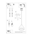 Pendant lamps - Sollux DAMASO pendant lamp SL.0281 - product 5