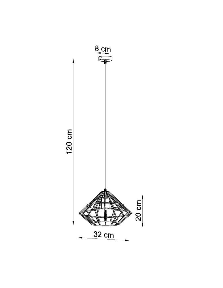 Pendant lamps - Sollux UMBERTO pendant lamp black SL.0294 - product kolory-swiatla.pl 4