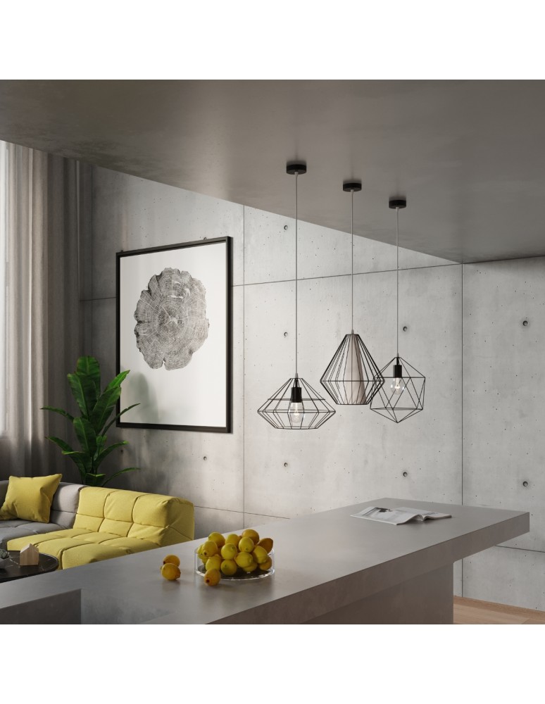 Pendant lamps - Sollux UMBERTO pendant lamp black SL.0294 - product kolory-swiatla.pl 6