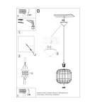 Pendant lamps - Sollux CELTA pendant lamp black SL.0296 - product 5