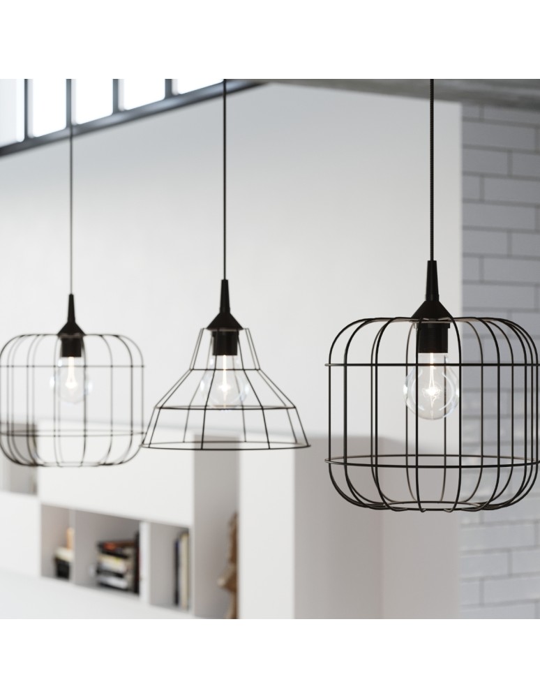 Sollux Lampa wisząca CELTA czarna SL.0296 Sollux Lampa wisząca CELTA czarna SL.0296