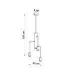 Chandeliers - Sollux DUOMO 3M Chandelier SL.0302 - product 4
