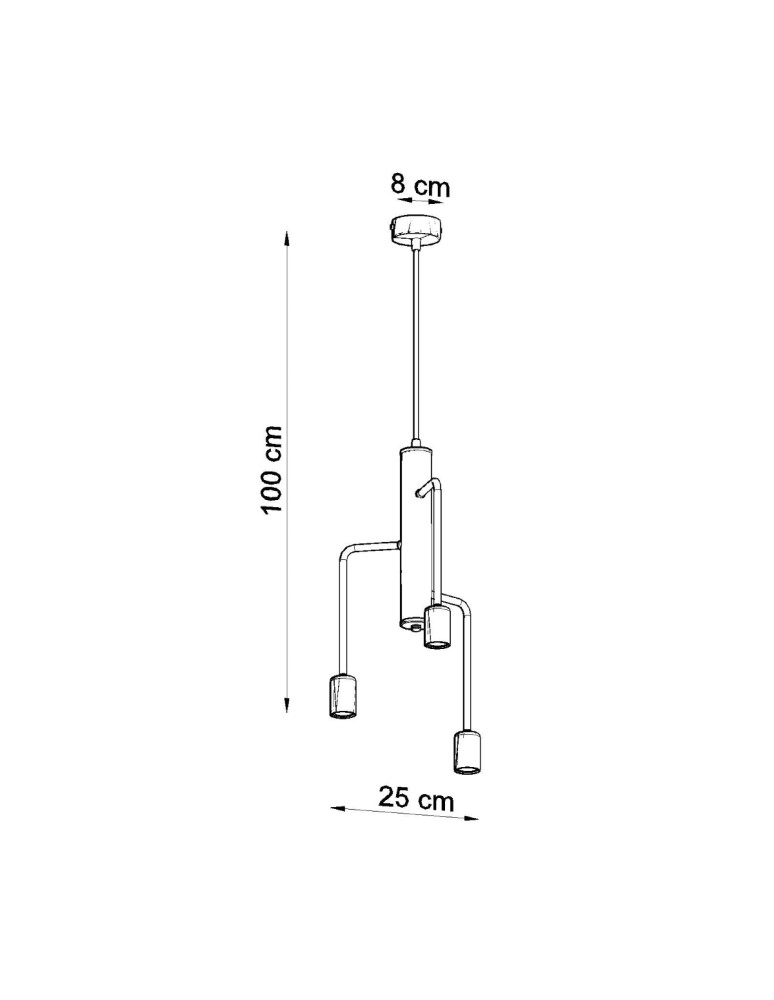 Chandeliers - Sollux DUOMO 3M Chandelier SL.0302 - product kolory-swiatla.pl 4