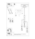 Chandeliers - Sollux DUOMO 3M Chandelier SL.0302 - product 5