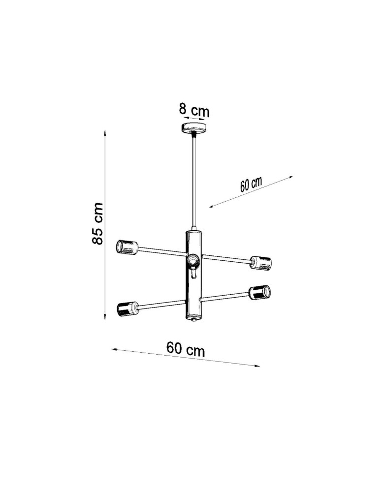 Chandeliers - Sollux Chandelier DUOMO 6 SL.0305 - product kolory-swiatla.pl 4