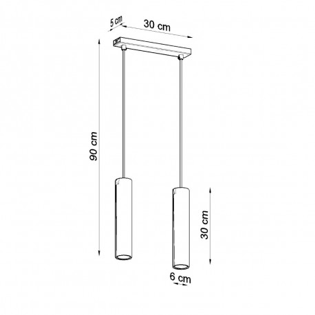 Sollux Lampa wisząca LAGOS 2 biały SL.0324